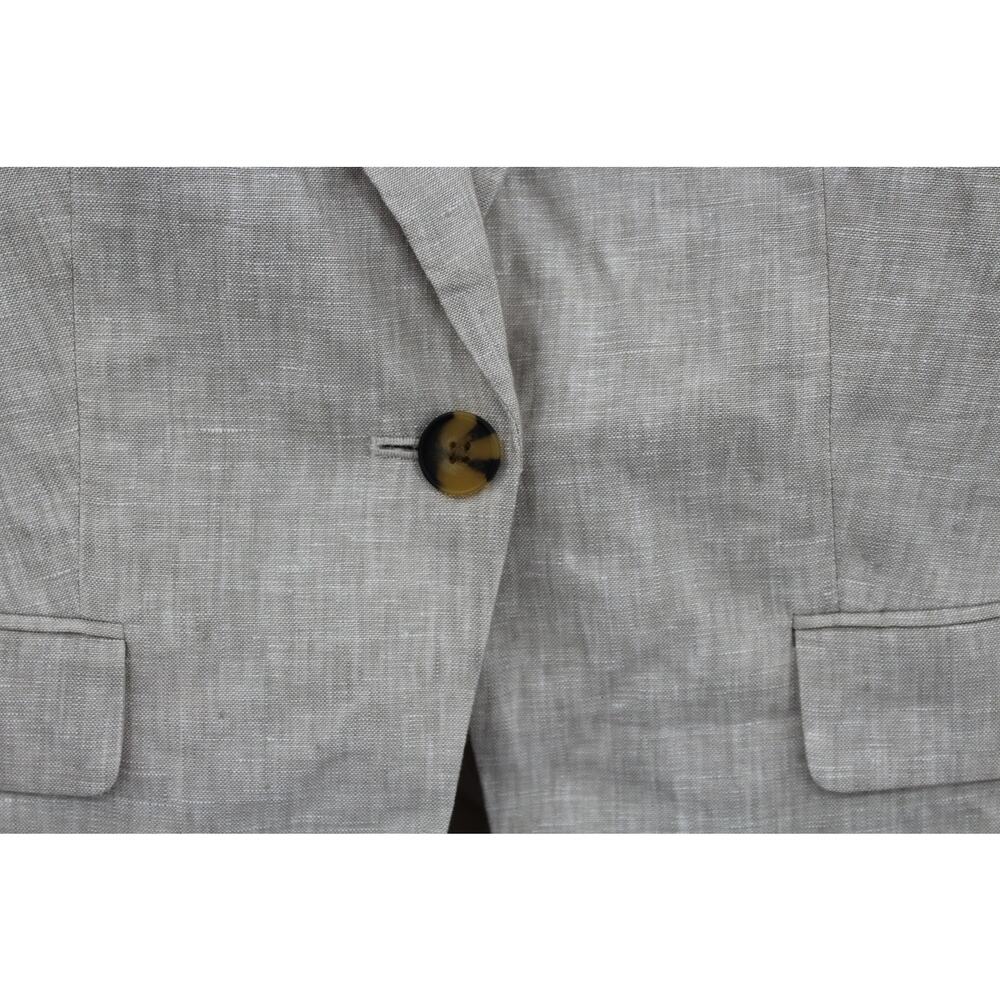 Quince 100% European Linen Structured Blazer Tan Flax Minimalist Small - Picture 4 of 7